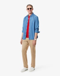 Pantal&oacute;n chino de algod&oacute;n, calce regular