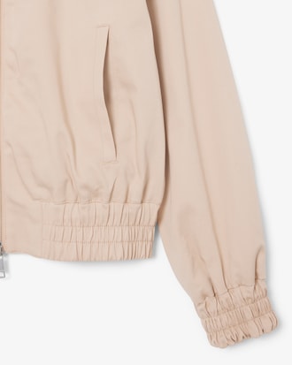 Jaqueta de Gabardine Stretch de Colarinho Duplo