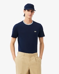 Remera de Algodón con Cuello Acanalado Fit Regular