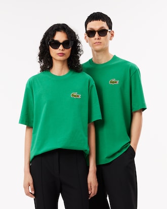 Remera De Algod&oacute;n Con Emblema Fit Holgado