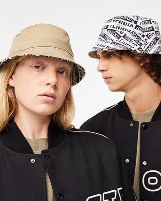 Chap&eacute;u bucket revers&iacute;vel em algod&atilde;o estampado