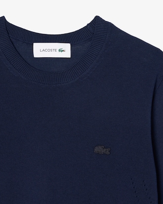 Su&eacute;ter em malha 3D com Gola Careca