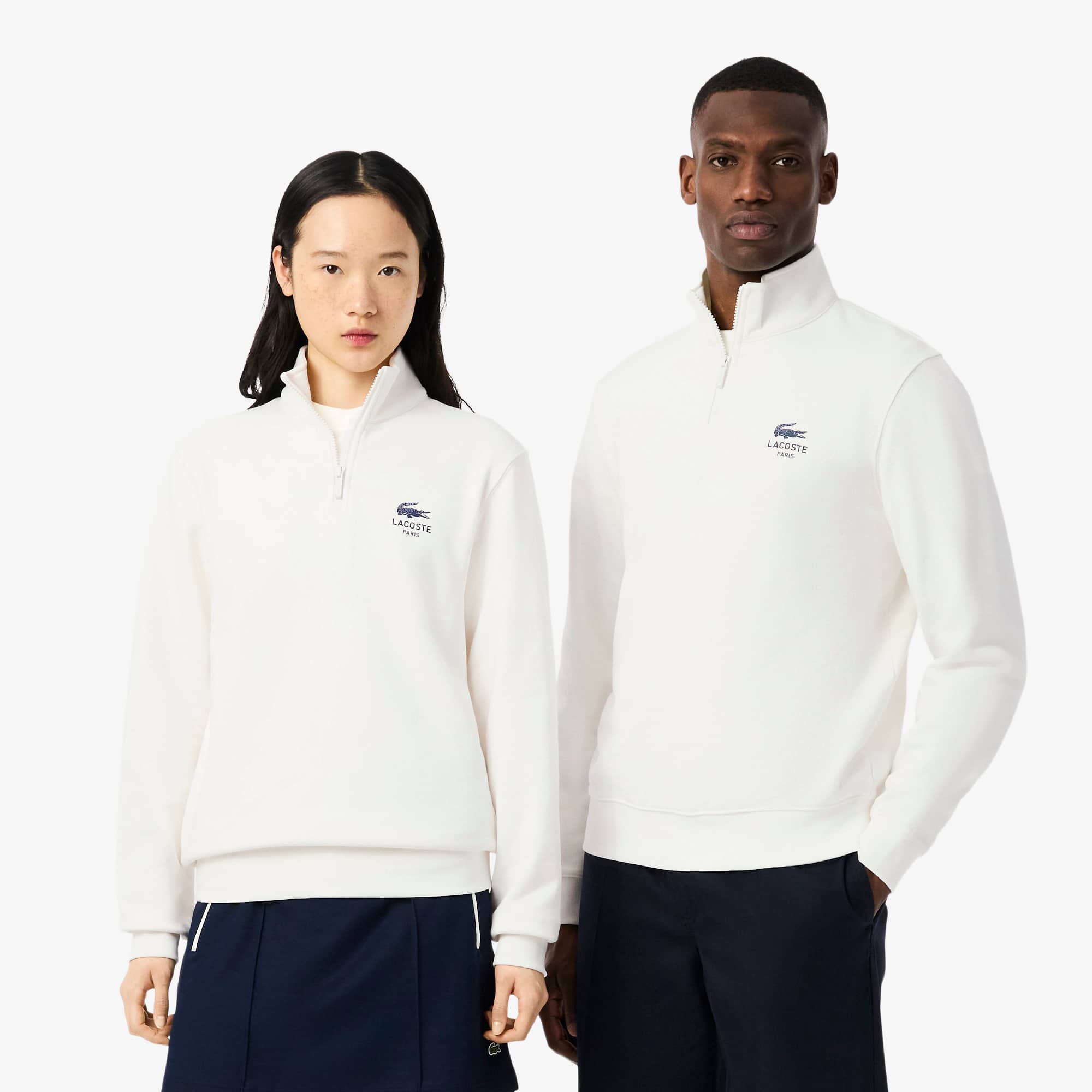 Blusa de Gola Alta Moletom Unissex Lacoste Paris