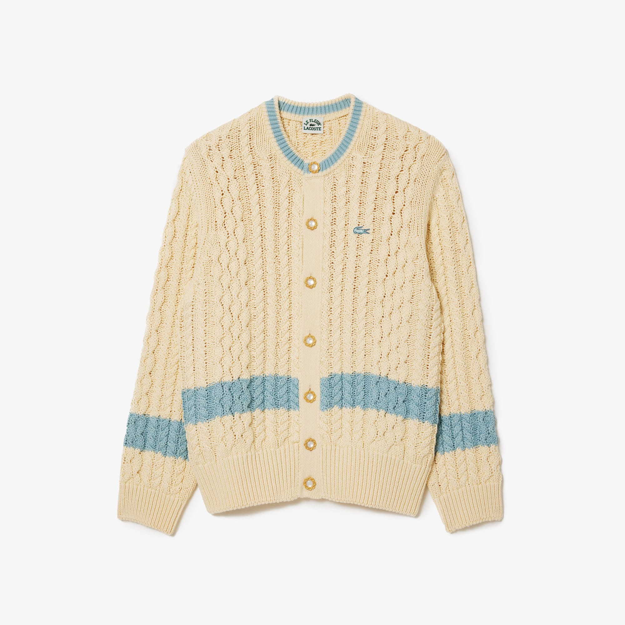 Knit Cardigan Golf Le Fleur X Lacoste Cardigan Cardigan Listrado