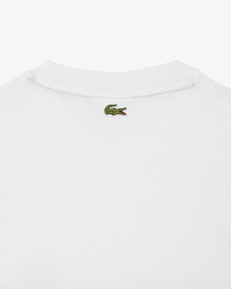 Camiseta em Malha de Algod&atilde;o Bordada e Estampada