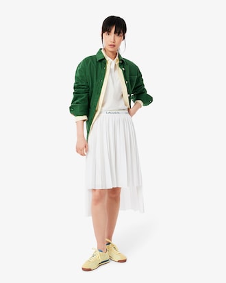 Pollera Plisada Midi Asim&eacute;trica