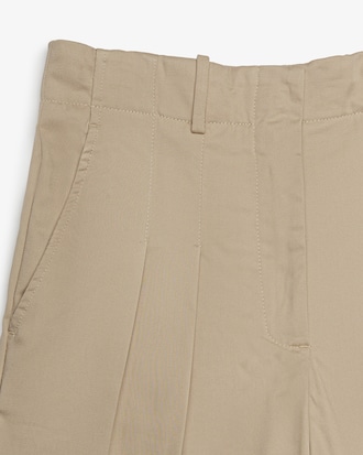 Bermuda de Gabardine de Algod&atilde;o Oversized
