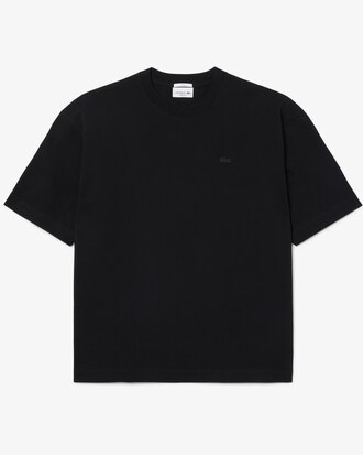 Camiseta de Jersey Pesado de Algod&atilde;o com Corte Solto