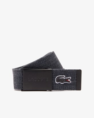 Cinto masculino com crocodilo bordado