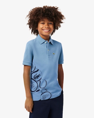 Camisa Polo Mini Piqu&eacute; Estampada
