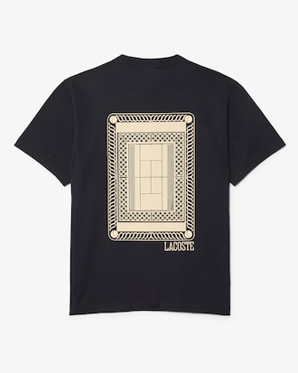 Camiseta em malha estampada