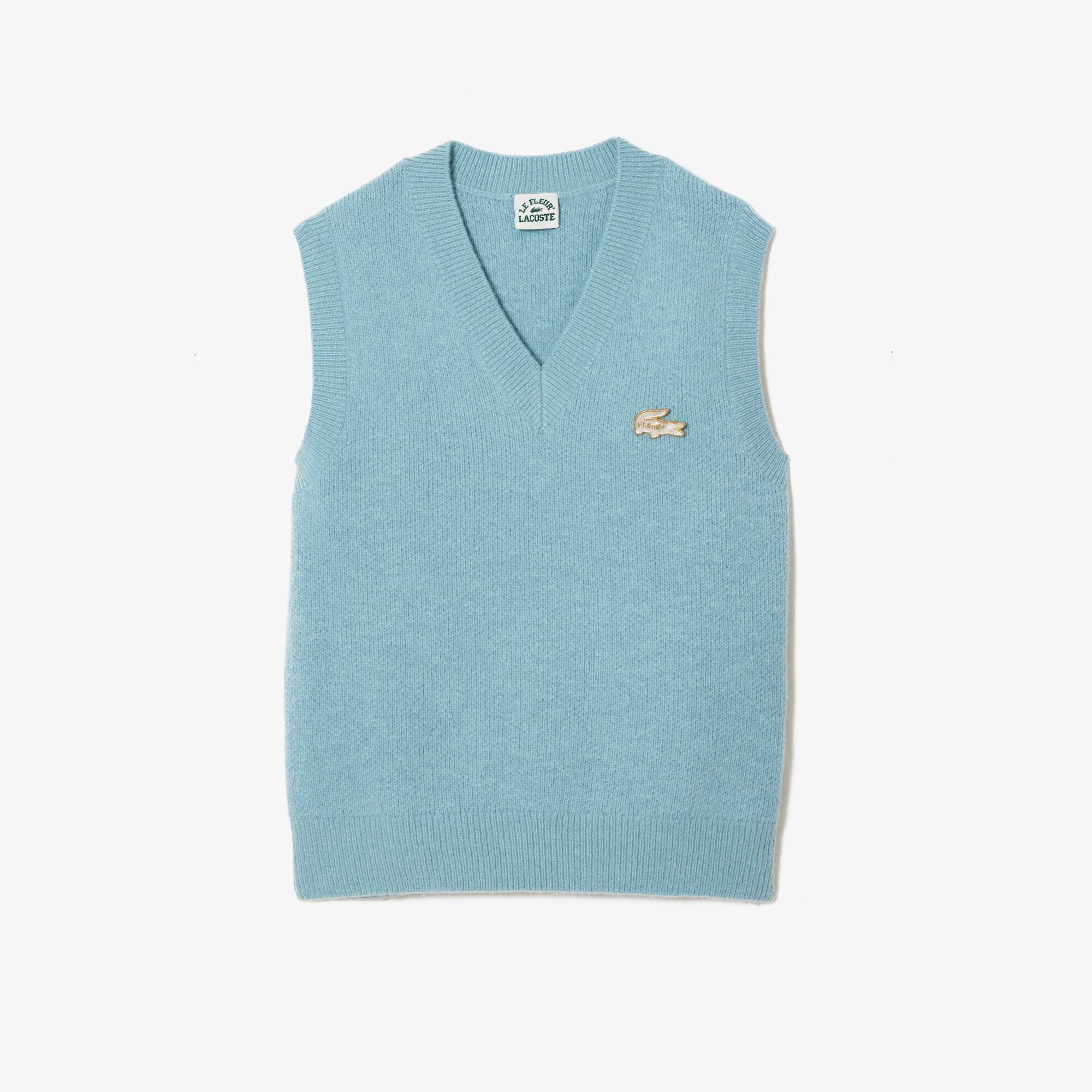 Colete em Gola V Lacoste x le FLEUR - Moletons Masculinos