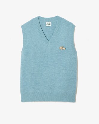 Colete em Gola V Lacoste x le FLEUR