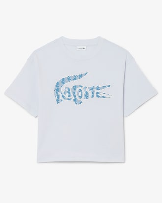 Remera de algod&oacute;n con estampado de monograma