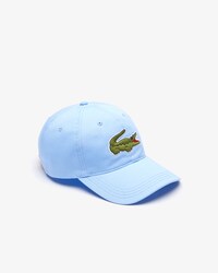 Bon&eacute; masculino em algod&atilde;o com tira contrastante e crocodilo grande