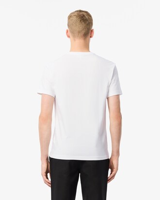 Camiseta de Algod&atilde;o com Gola V