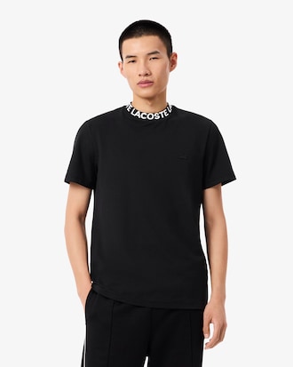 Remera De Piqué Y Emblema En Jacquard