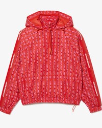 Jaqueta esportiva oversized feminina Lacoste com capuz