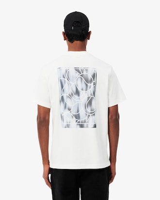 Remera de punto con estampado de tenis