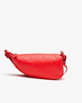 Bolsa tiracolo unissex pequena Lacoste com estampa de logo