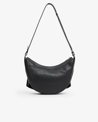 Cartera hobo de cuero mediana Lenglen