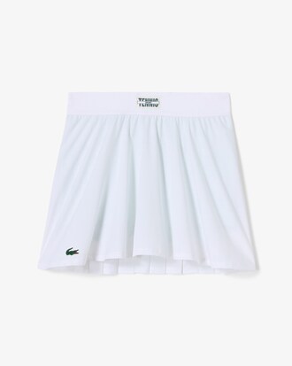 Saia para tênis com plissado atrás e short contrastante