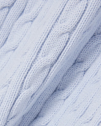 Striped Cable Knit Cardigan