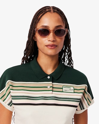 Polo Listrada Slim Fit Feita na Fran&ccedil;a