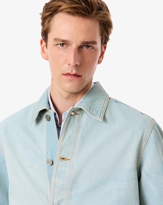 Sobrecamisa de Denim con Motivo Landscape