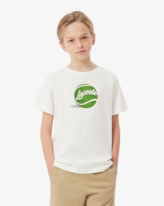 Tennis Print Cotton T-shirt