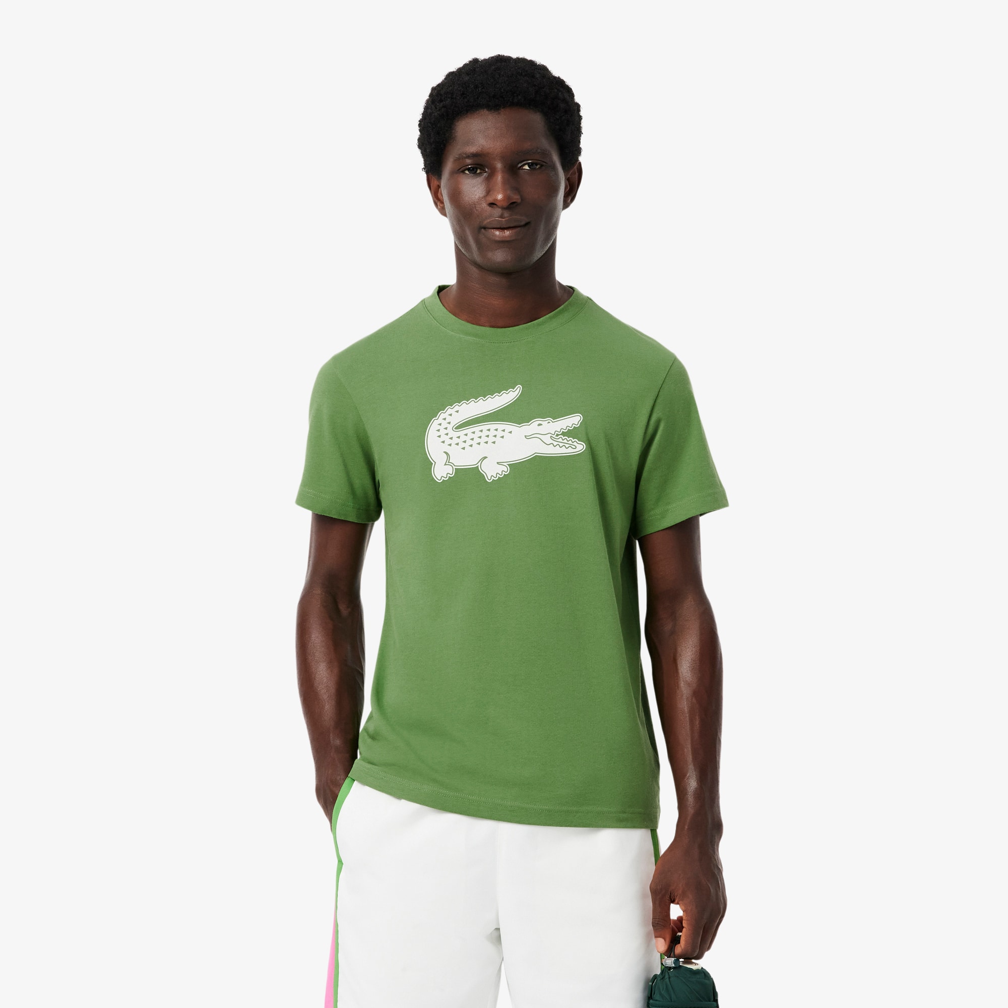 Camiseta Esportiva de Algodão Ultra Dry com Logo - Camisetas