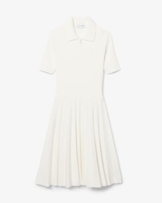 Vestido Polo con Cuello Plisado