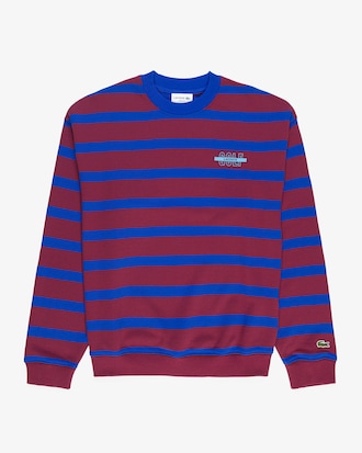 Moletom Loose Fit listrado com estampa 3D