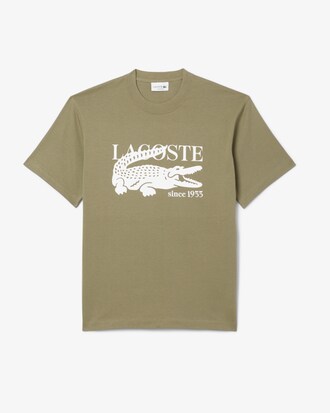 Camiseta de Algod&atilde;o com Estampa Ajuste Cl&aacute;ssico