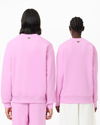 Blusa Moletom Unissex Jogger Loose Fit com Emblema de Crocodilo