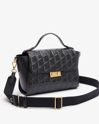 Bolsa Tiracolo Maheki em Couro Embossed