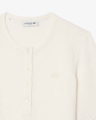 Camiseta Piqu&eacute; Brilhante - Modelagem ajustada