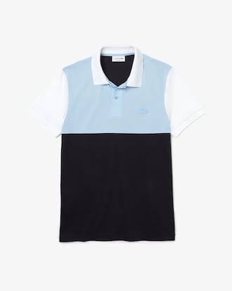 Men&rsquo;s Lacoste Regular Fit Light Breathable Colorblock Piqu&eacute; Polo Shirt
