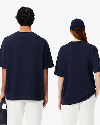 Camiseta de Malha Pesada de Caimento Folgado