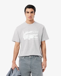 Camiseta de Algodão com Estampa, Ajuste Clássico
