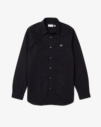 Camisa De Hombre Ajustada De Popelín De Algodón Slim Fit