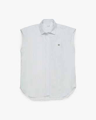 Camisa Oversized de Lino sin Mangas