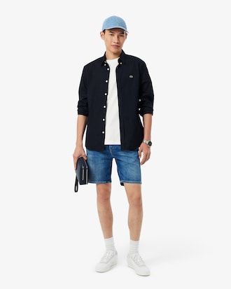 Camiseta de malha com Logotipo em Baixo-Relevo