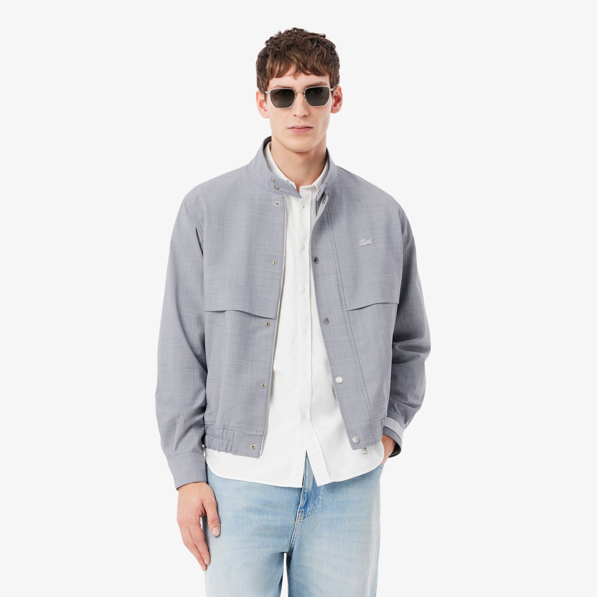 Jaqueta vintage Harrington em Mistura de Lã