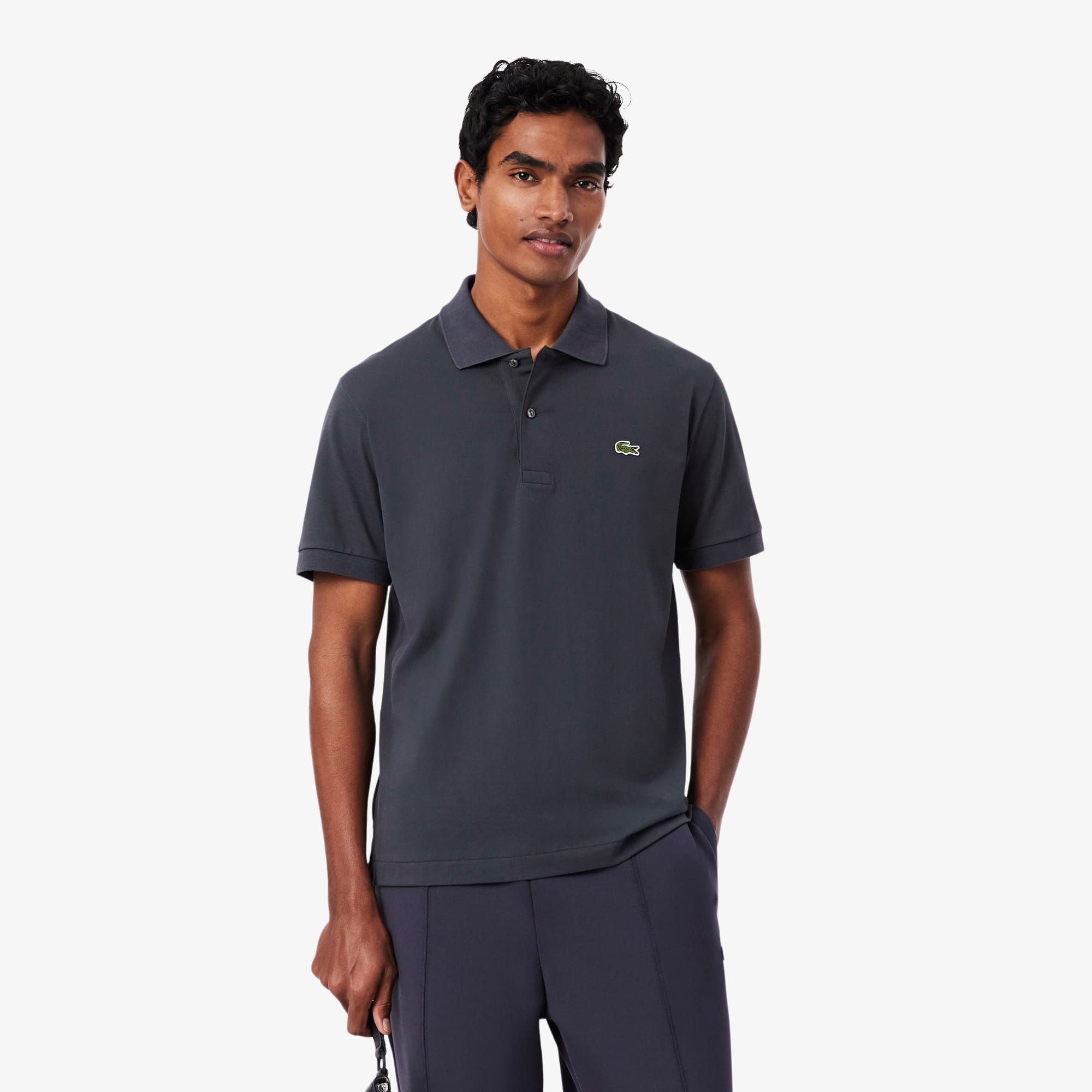 Camisa de Algodão Polo L.12.12 Light em Piqué Lacoste
