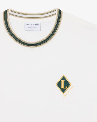 Remera de punto con insignia francesa y rayas