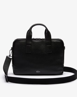 Bolsa masculina para computador em couro fosco macio