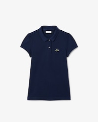 Polo Mini Piqué com Gola de Bordas Onduladas