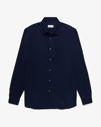 Camisa em Popeline de Algod&atilde;o de Caimento Regular