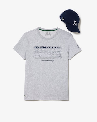 Camiseta masculina Lacoste Tennis x Novak Djokovic Regular Fit